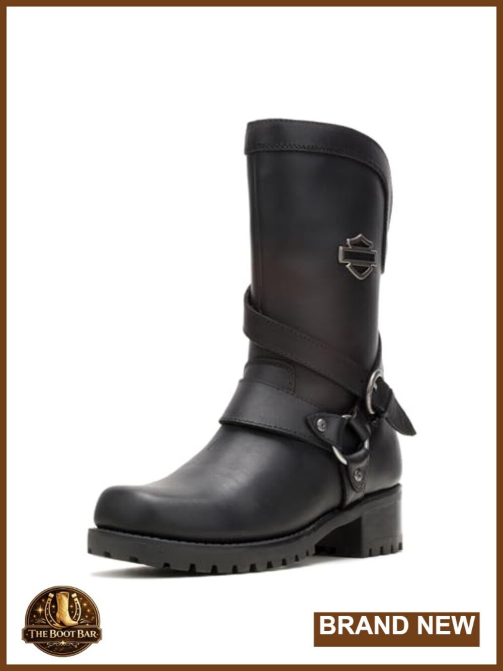 Harley-Davidson Amber Water-Resistant Full Grain Leather Motorcycle Boot